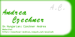 andrea czechner business card